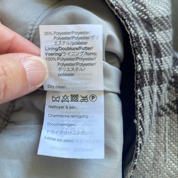 NWT J. Crew Grey Black Plaid Academia High Waist Mini Skirt Size 0 Patch Pockets - Picture 7 of 11